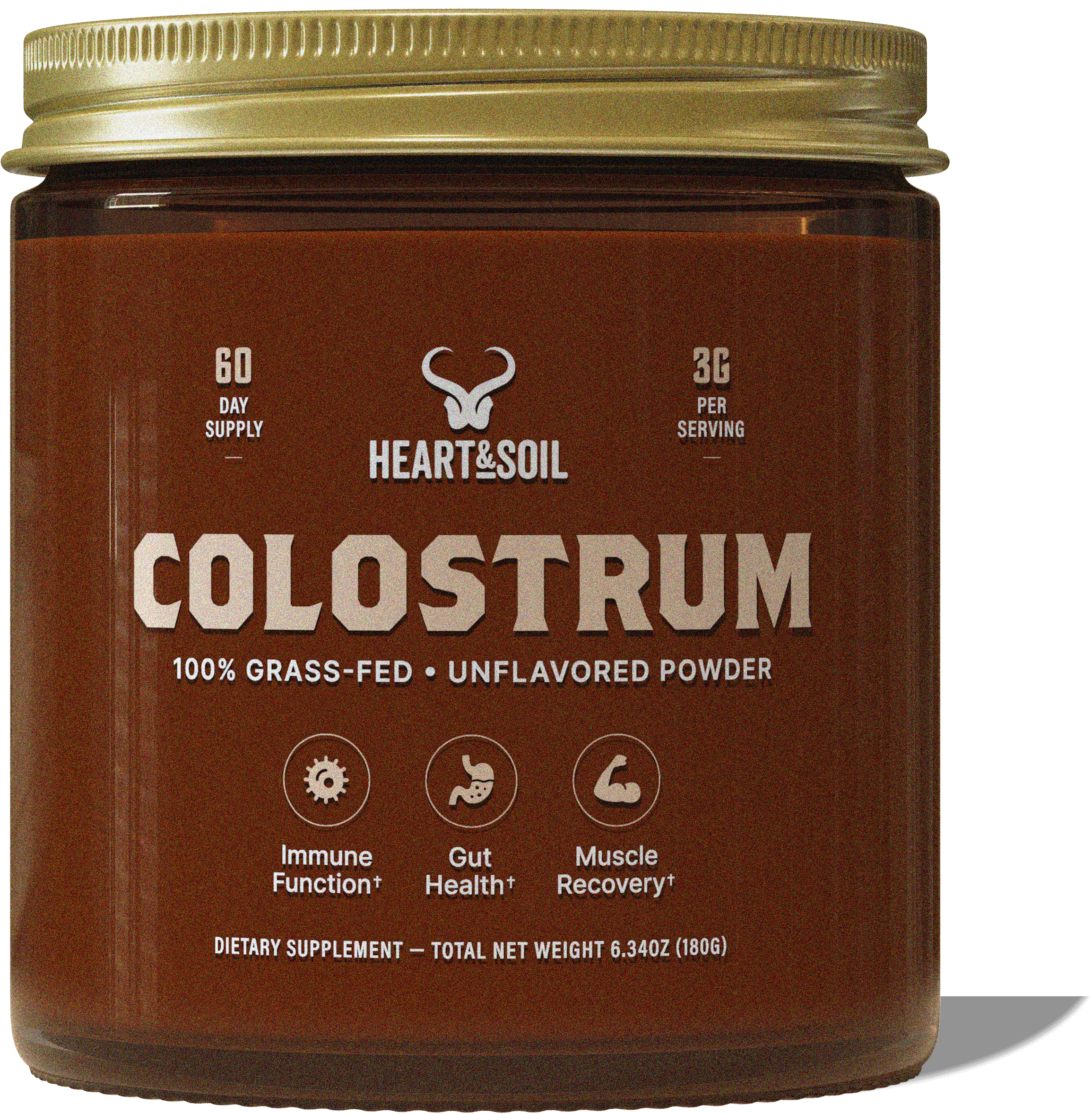 Heart & Soil Colostrum - 100% Grass-Fed Unflavored Powder