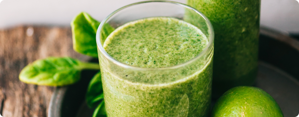 Green smoothies are common on a plant-based diet 