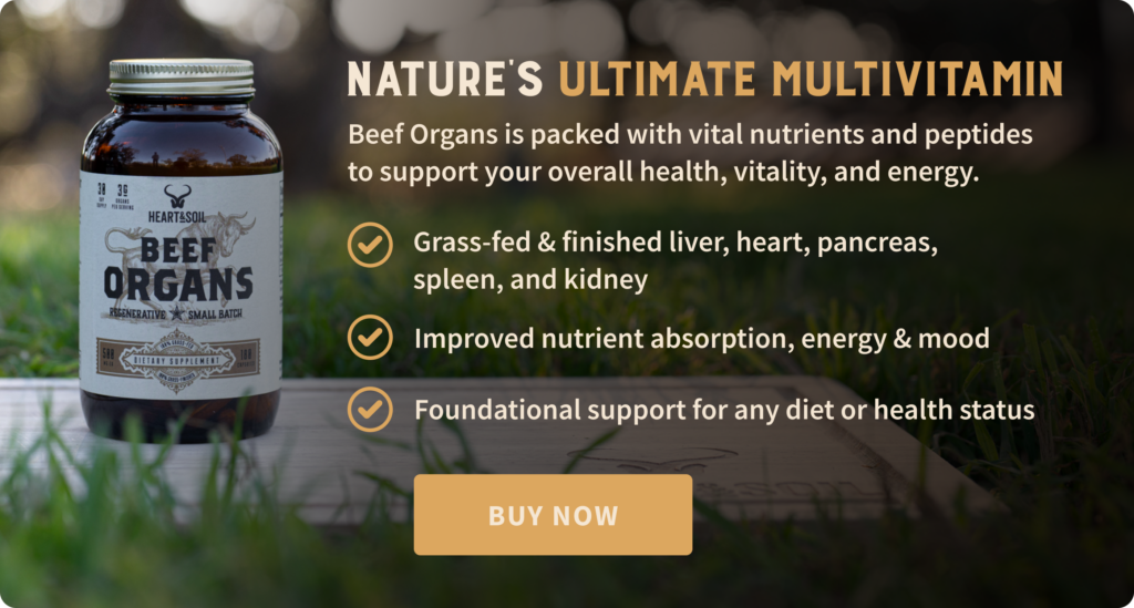 Beef Organs from Heart & Soil supplements