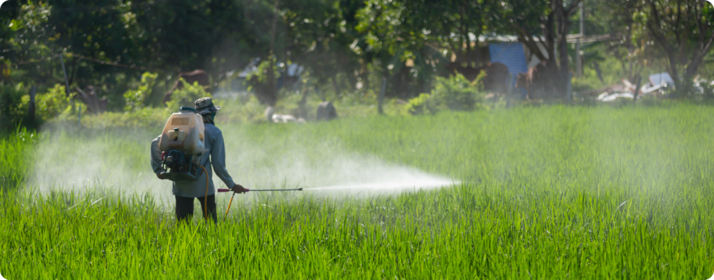 Glyphosate and other herbicides are used globally in huge quantities. 