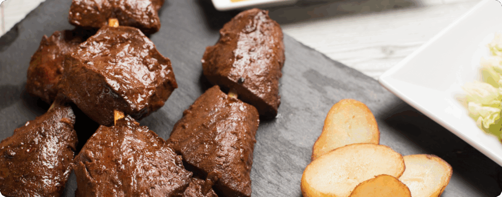 Beef heart kebabs are a popular dish around the world