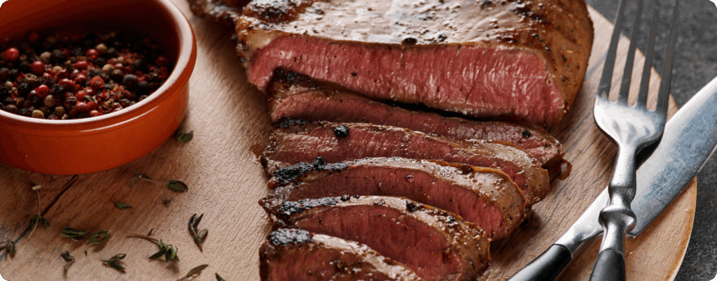 One of the most popular beef heart dishes is a beef heart steak
