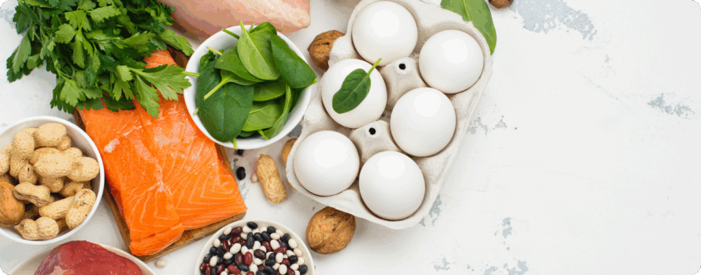 A photo of foods you can eat on a paleo diet