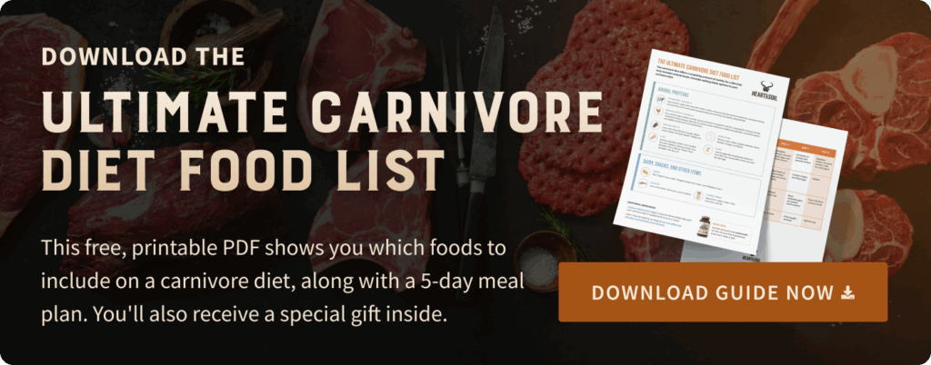 A link to the animal based diet food list