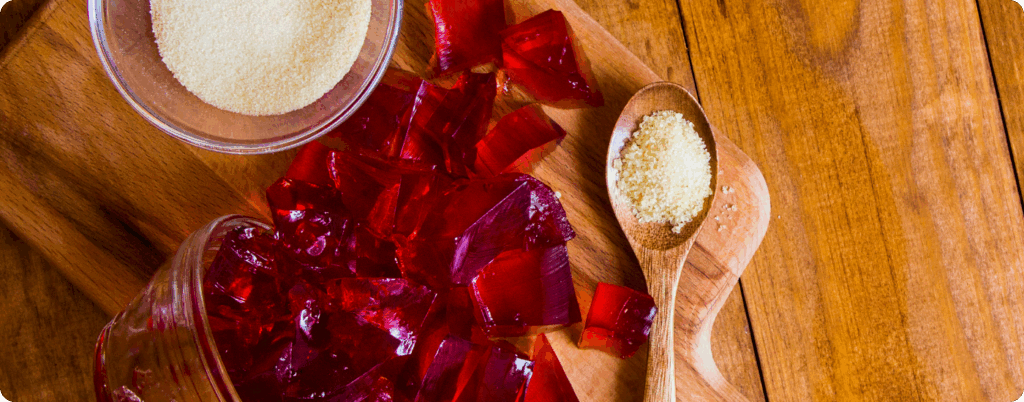Gelatin can be used for baking