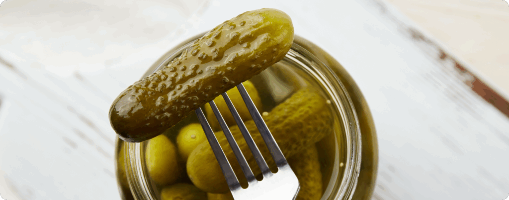 Pickles are probiotic foods that offer digestive benefits.