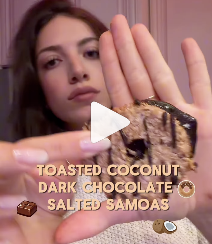 watch how to make homemade samoas cookies on Instagram