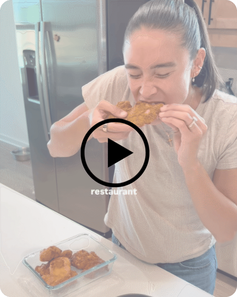 Watch how to make the chicken strips on Instagram