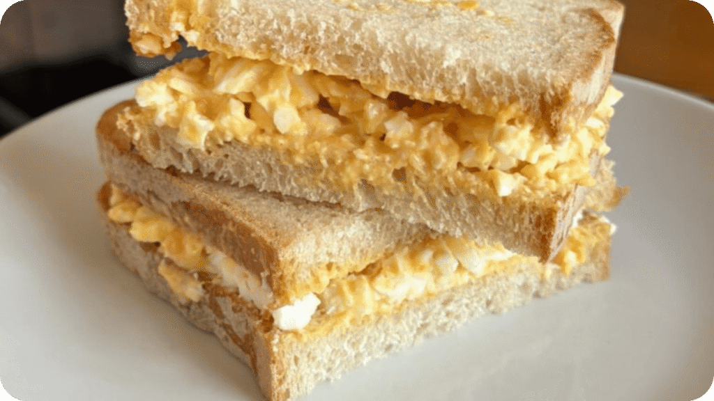 an animal-based school lunch idea is egg salad