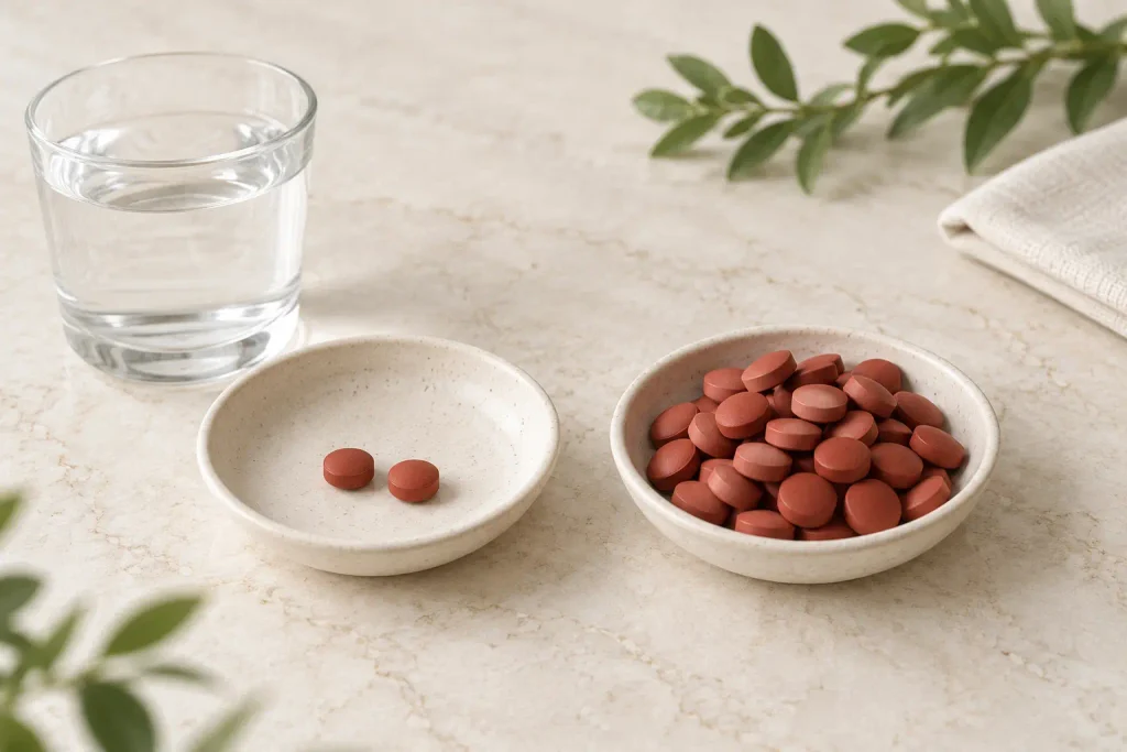 Iron dose and digestive tolerance