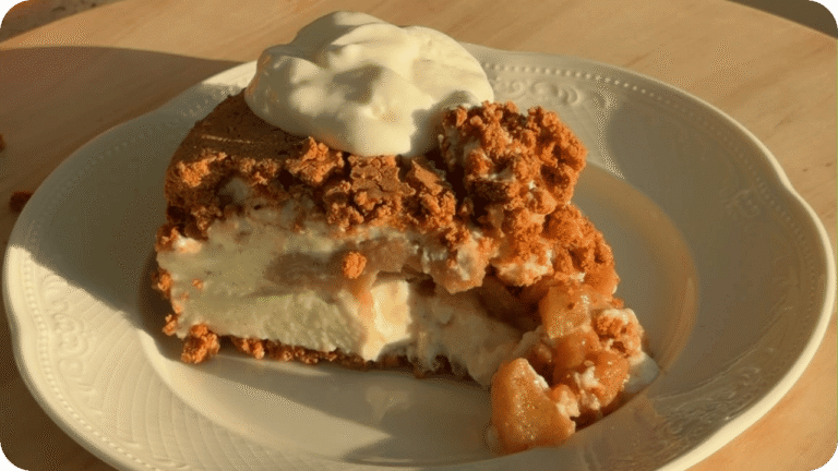 Easy Protein Cheesecake: No-Bake Apple Cinnamon Recipe