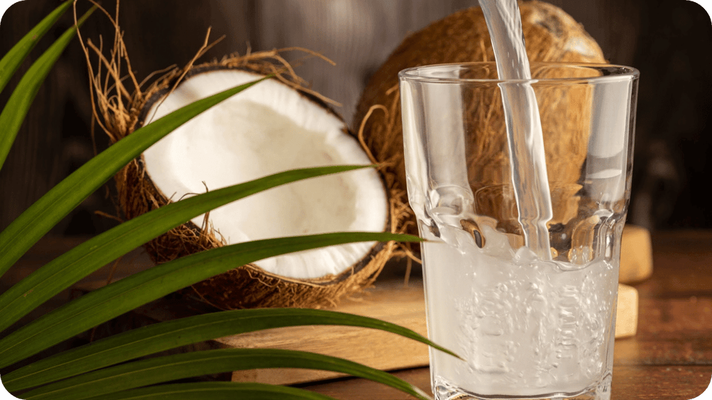coconut water is great for hydrating after an electrolyte imbalance 